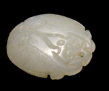 White Jade Double Fish Pendant 18th Century