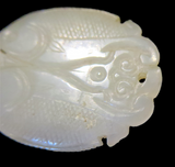 White Jade Double Fish Pendant 18th Century