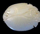 White Jade Double Fish Pendant 18th Century