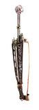 Enamel Silver Parasol Brooch Rose Cut Diamonds 19th Century Victorian