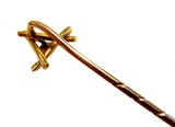 Natural Pearl And 14K Yellow Gold Stickpin Victorian