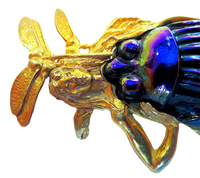 Tiffany Glass Favrille Scarab Nouveau Pendant