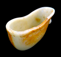 Jade Rhyton Libation Cup Loose Ring Chilong
