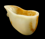 Jade Rhyton Libation Cup Loose Ring Chilong