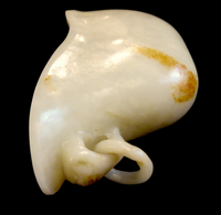 Jade Rhyton Libation Cup Loose Ring Chilong