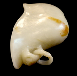 Jade Rhyton Libation Cup Loose Ring Chilong