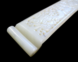 White Jade Openwork Antique Hair Ornament/Pin Chinese - Qing