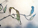 Hokusai Birds Irises Woodblock Print