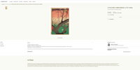Utagwa Hiroshige Woodblock Print Plum Estate, Kameido (Kameido Umeyashiki)