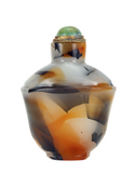 Peking Glass Snuff Bottle Imitating Agate