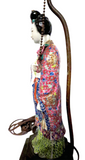 Quan Yin Chinese Porcelain Antique Multi-Color Enamel Figure