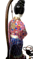 Quan Yin Chinese Porcelain Antique Multi-Color Enamel Figure