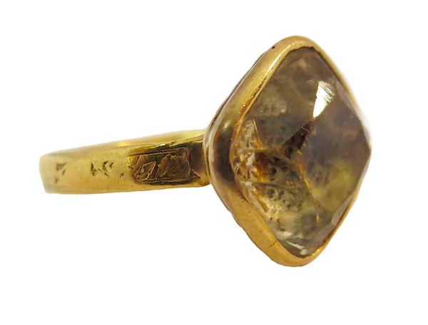 Keppel Collection Golden Citrine Dress Ring - English Royalty 19th Century Edward VII