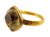 Keppel Collection Golden Citrine Dress Ring - English Royalty 19th Century Edward VII