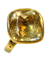 Keppel Collection Golden Citrine Dress Ring - English Royalty 19th Century Edward VII