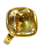 Keppel Collection Golden Citrine Dress Ring - English Royalty 19th Century Edward VII