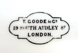 Spode Copeland Dinner Plates T. Goode Heraldry Goelet Family Crest "EX CANDORE DECUS"