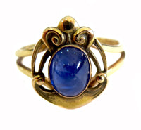 Art Nouveau Sapphire And Gold Ring