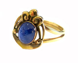 Art Nouveau Sapphire And Gold Ring