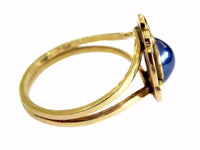 Art Nouveau Sapphire And Gold Ring