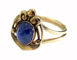 Art Nouveau Sapphire And Gold Ring