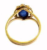 Art Nouveau Sapphire And Gold Ring