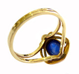 Art Nouveau Sapphire And Gold Ring