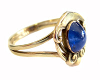 Art Nouveau Sapphire And Gold Ring