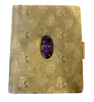 Edward Farmer Silk Engagement Book Antique Amethyst Cover