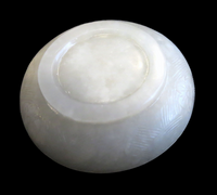 White Jade Carved Snuff Dish Qing