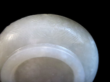 White Jade Carved Snuff Dish Qing