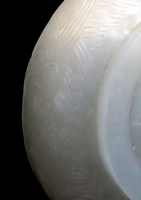 White Jade Carved Snuff Dish Qing