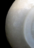 White Jade Carved Snuff Dish Qing