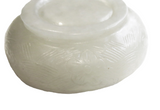 White Jade Carved Snuff Dish Qing