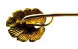 Stickpin Art Nouveau - Antique Enamel 14K Yellow Gold Natural Pearl  Probably Krementz