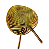 Asian Hand Fan Design Stickpin - Art Nouveau 14K Yellow Gold