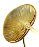 Asian Hand Fan Design Stickpin - Art Nouveau 14K Yellow Gold