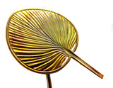 Asian Hand Fan Design Stickpin - Art Nouveau 14K Yellow Gold