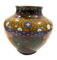 Japanese Cloisonne Vases Pair - Meiji Period