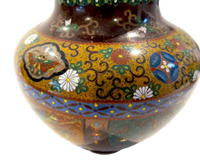 Japanese Cloisonne Vases Pair - Meiji Period