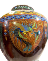 Japanese Cloisonne Vases Pair - Meiji Period