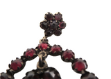 Victorian - Antique Garnet And Silver Dangle Earrings