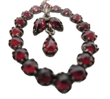 Victorian - Antique Garnet And Silver Dangle Earrings