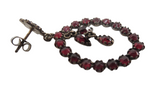 Victorian - Antique Garnet And Silver Dangle Earrings