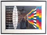 "Refraction" Op-Art Print Signed And Numbered Allan D'arcangelo