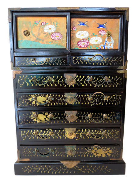 Lacquer Tansu Meiji Period