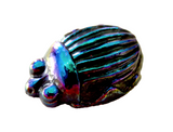 Tiffany Glass Scarab Cobalt Blue/Purple Favrile Large LC Tiffany Art Nouveau