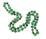 Carved Imperial Jadeite Bead Necklace