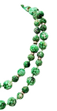 Carved Imperial Jadeite Bead Necklace