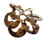 Eternal Knot Art Nouveau 14K Yellow Gold Brooch